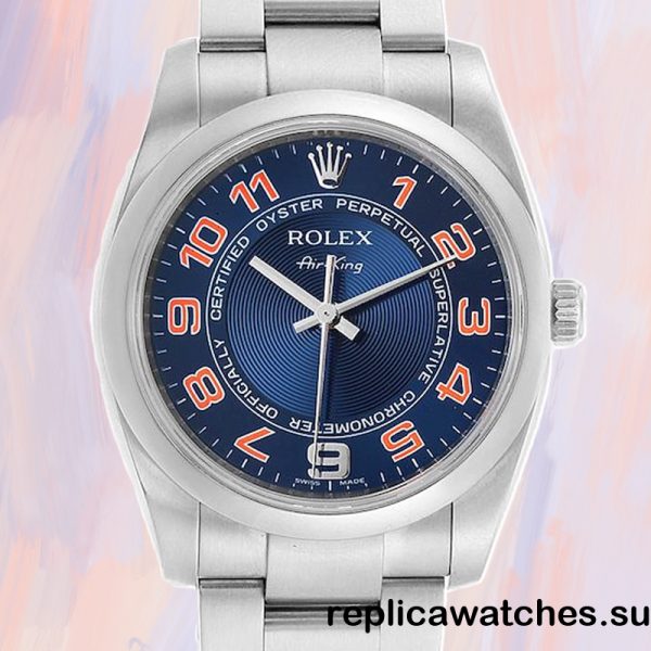 Rolex Air-king Men's 114200BLAO 36mm Automatic Oyster Bracelet