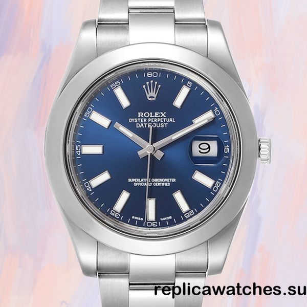 Rolex Datejust 116300BLSO 41mm Men's Silver-tone