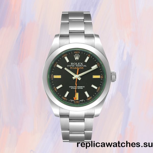 Rolex Milgauss m116400gv-0001 40mm Men's Oyster Bracelet - Image 2