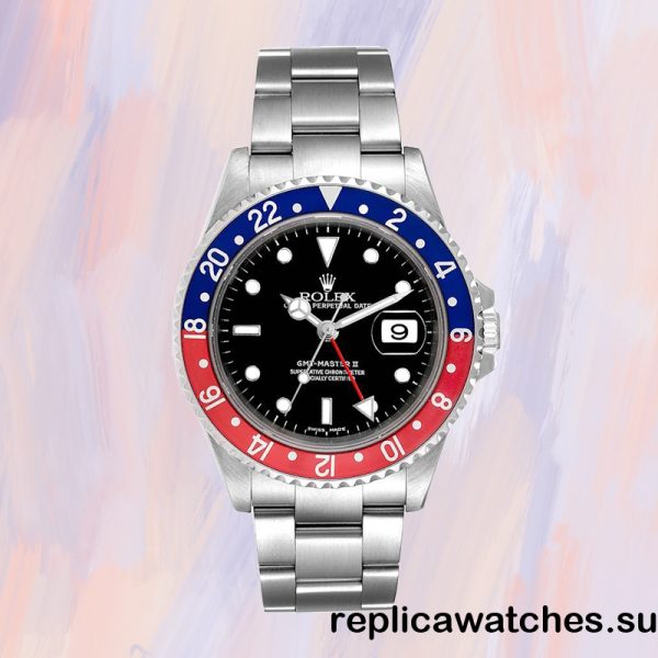 Rolex Gmt Master Ii 16710PEPSI 40mm Men's Silver-tone Oyster Bracelet - Image 2