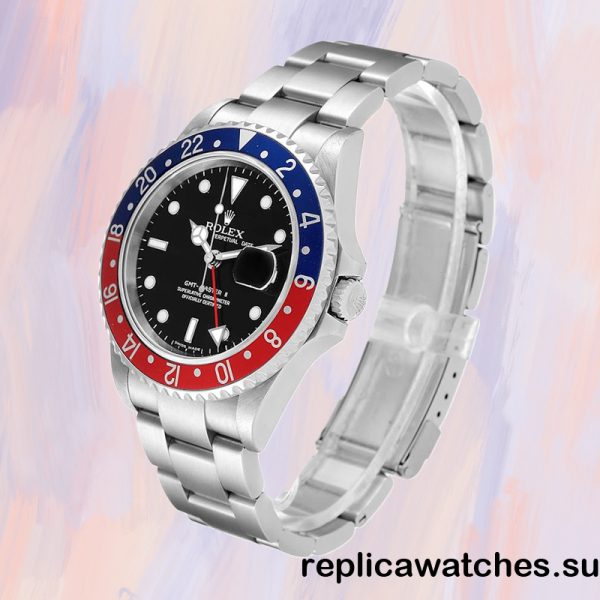 Rolex Gmt Master Ii 16710PEPSI 40mm Men's Silver-tone Oyster Bracelet - Image 3