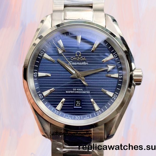 Omega Aqua Terra 220.10.41.21.03.004 Men's Stainless Steel Asian Automatic Blue Dial