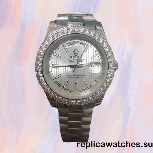 Rolex Day-Date 40mm Men's 228349SSP Silver-tone - Image 4