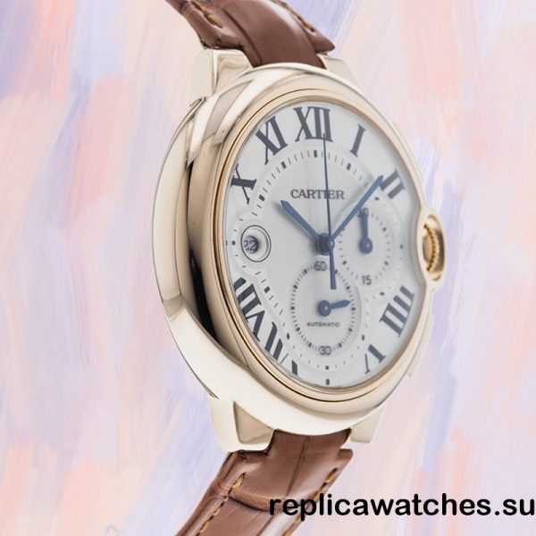 Cartier Ballon Bleu Around 13mm W6920009 Men's Leather - Image 3