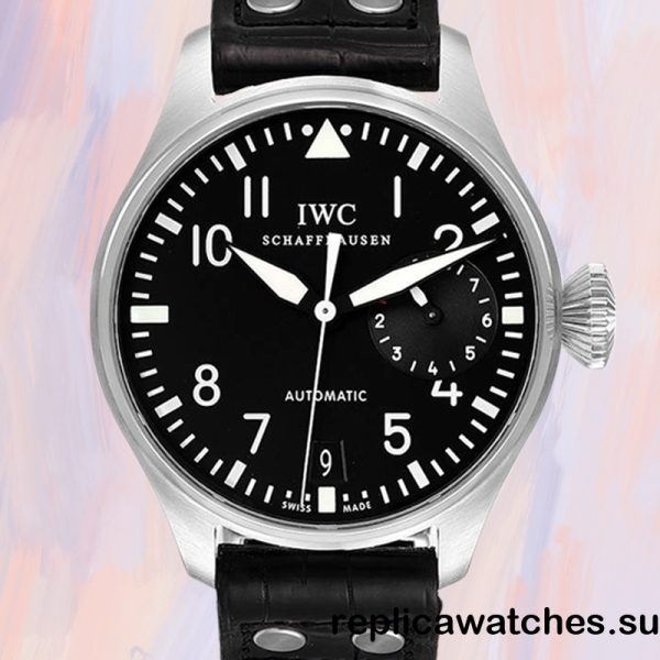 IWC Pilot IW500401 Men's 15.8mm Leather Automatic