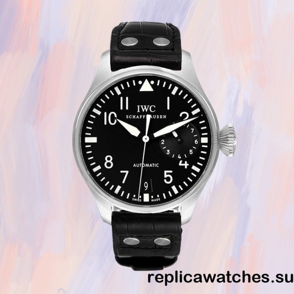 IWC Pilot IW500401 Men's 15.8mm Leather Automatic - Image 2