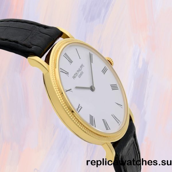 Patek Philippe Calatrava 36mm 5120J-001 Men's Leather - Image 3