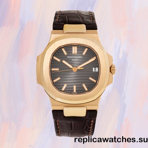 Patek Philippe Nautilus 5711R-001 40mm Men's Leather Automatic - Image 2