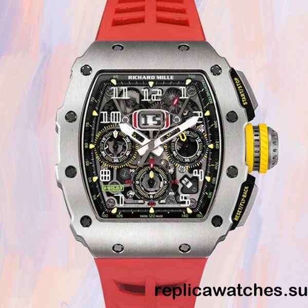 Richard Mille RM 11-03 RM 11-03 Men Around 45mm Silver Rubber Band