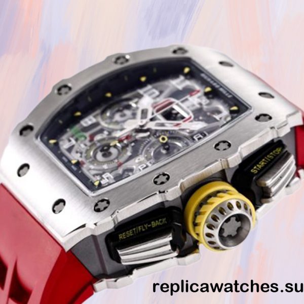 Richard Mille RM 11-03 RM 11-03 Men Around 45mm Silver Rubber Band - Image 3