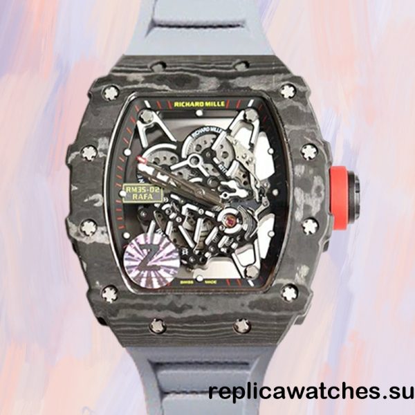 Richard Mille RM35-02 Men Around 50*42mm RM35-02-003 Rubber Band