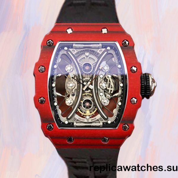 Richard Mille RM53-01 Around 50*43mm RM53-01-003 Men Rubber Band