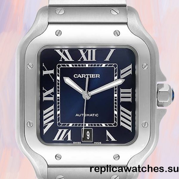 Cartier Santos WSSA0030 Men's 9mm 316 Stainless Steel Automatic