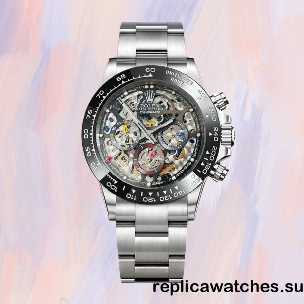 Rolex Daytona Men's 40mm Skeleton Limited Edition Silver-tone Automatic - Image 2